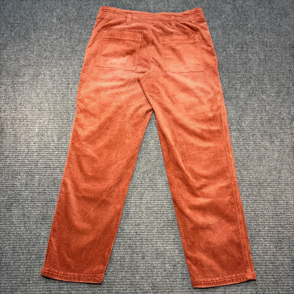 Pilcro The Wanderer Corduroy Utility Pants 29 Rust Orange Distressed Carpenter - Picture 7 of 12